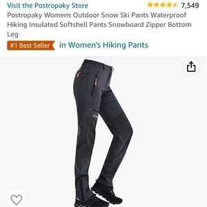 NWT Postropaky Womens Insulated Softshell Pants